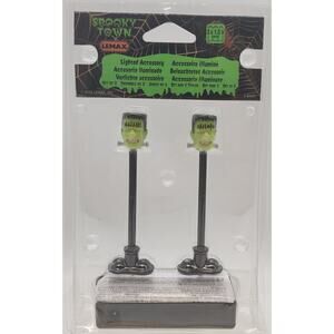 Halloween Lemax Spooky Town, Frankenstein Lamp Post #84337 2018